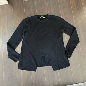 ALC Black Long Sleeve Sweater with Split Back